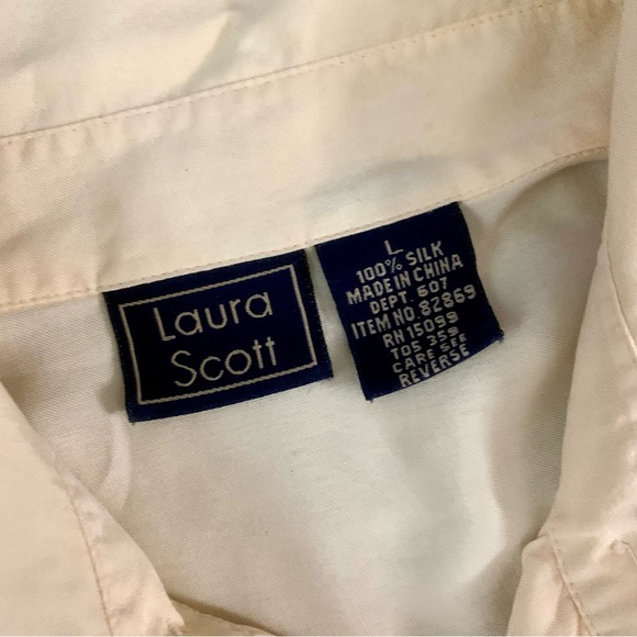 Vintage Laura Scott 100% Silk Blouse - Picture 6 of 6